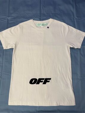 Off-White Wing Off T-Shirt Men's Large White Black Virgil Abloh